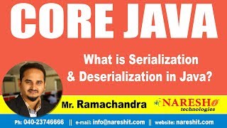 Core Java Tutorial | What is Serialization and Deserialization in Java? | Mr.Ramachander