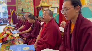 Last day of lamdre teaching at Tharlam monastery