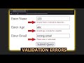 Show Error Message Below Each Input | JavaScript Form Validation