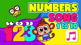 👆✌️🤟 Counting 1 to 10 | Numbers Song for Kindergarten and Toddlers | Best Preschool App Tiny Minies