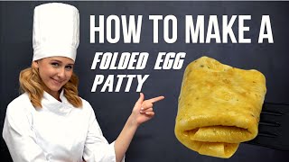 How To Make a Scrambled Egg Patty - Perfectly Folded For Breakfast Sandwiches