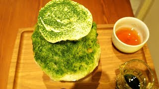 川越で大盛況のかき氷【これがかき氷】河越抹茶みるくと白あずきが旨い！行列のできる店！埼玉・川越