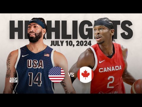 Team USA vs CANADA Full Game Highlights (Friendly International Games 2024)