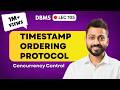 Lec-105: Basic Timestamp Ordering Protocol with Example in Hindi | Concurrency Control | DBMS
