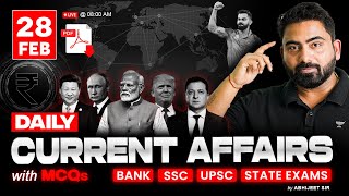 28 February 2025 Current Affairs | Daily Current Affairs | Current Affairs Today by Abhijeet Sir