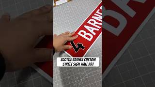 Custom Scottie Barnes Street Sign Wall Art! #wallart #streetsign #torontoraptors @yaboyscottie