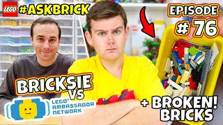 BRICKSIE VS. LAN (My Thoughts)... + New LEGO CMF Boxes, Joining a LUG & MORE | #AskBrick Episode 76