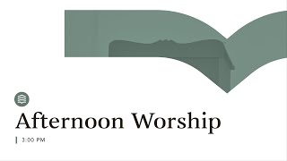 October 27, 2024 | MGBC Afternoon Service