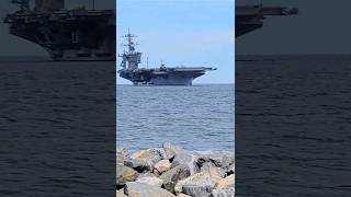 #NUCLEAR #AIRCRAFTCARRIER HOMECOMING(CVN)#Nimitz-c #Warship A4W#reactor Lgth1092'Hght244'#wow#sailor