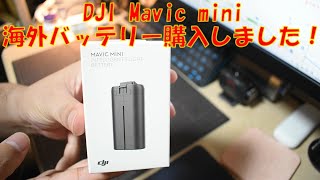 DJI Mavic mini 海外バッテリ＆風量計レビュー