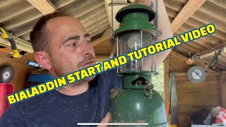 Bialaddin start and tutorial on how to start and switch off #vintage#lamp