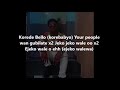 korede Bello ft Lil Kesh-- My People (lyrics)