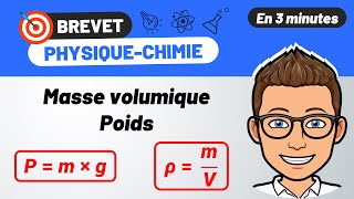 Poids 💪 masse et masse volumique 🎯 BREVET PHYSIQUE CHIMIE