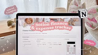 NOTION TUTORIAL 💡💸 How to add a finance tracker on Notion