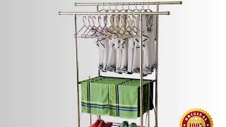 Sampayan Xpress FlexiDry™ H-Type 2 Poles Stainless Steel Movable Drying Rack with Wheels