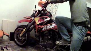 KTM LC4 660 kickstart, engine sound