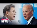 Moon looks forward to working with Biden toward stronger alliance, peace on peninsula