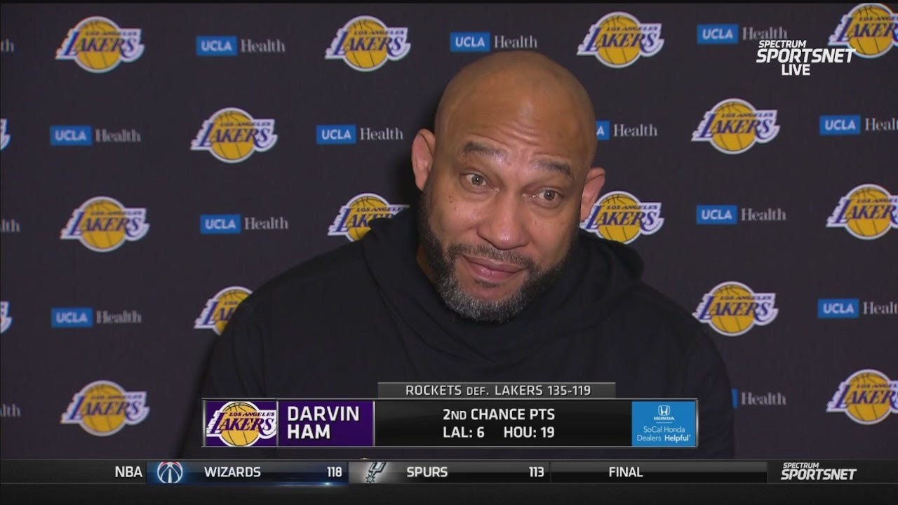 Darvin Ham POSTGAME INTERVIEW | Los Angeles Lakers Lose To Houston ...