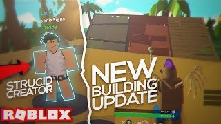 Trying the NEW ISLAND ROYALE BUILDING UPDATE with the CREATOR OF STRUCID **new c