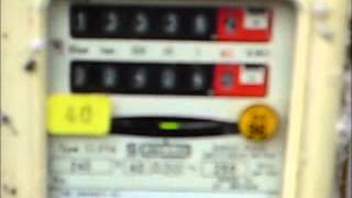 Electric meter running in reverse