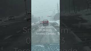Snow storm 01.29.2023 Toronto, Canada #shorts