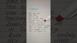 Sam Smith ~ unholy 💋💮#song  shorts #lyrics #music #unholy #samsmith #unholyremix