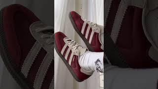 Unboxing the timeless Adidas Samba in green and red perfect vibes for a laid-back afternoon 🧘‍♀️🧘‍♀️