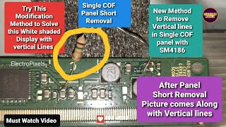 SM4186 ic LED TV blank display|Only 12V,3.3v,1.8v |Vertical lines along with White shading picture