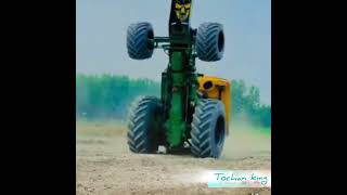 Nishu deshwal John Deere tractor 🚜👿 #shortvideo #viral 🤙😱 ✈️ #treanding #stunt💫@Thedurgeshmahura