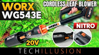 🔥LIGHT BUT STRONG?!🧐 The LIGHTEST 20V cordless leaf blower from WORX!😱 - Nitro WG543E Power Share