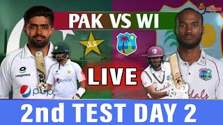 LIVE: West Indies vs Pakistan 2nd Test Day 2 2021 | WI vs PAK 2nd Test Day 2 LIVE UPDATE
