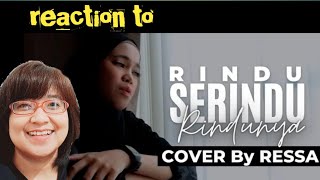 RESSA - Rindu Serindu Rindunya (Dipopulerkan oleh Spoon) Reaction!! Nada tingginya perfect!