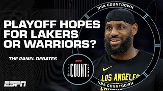 Playoff Confidence: Should Lakers or Warriors be higher? | NBA Countdown