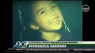 Periodista toma ayahuasca y da su testimonio en la TV.