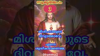 ♱ 03 ♱ 🕊️ സുകൃതജപം (33 പ്രാവശ്യം) | 🙏Ejaculatory prayer |  Sukrutha Japam♱♱ 🧎˗ˏˋ ✞ ˎˊ˗