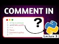 Python Comments Tutorial (2025) | Single-Line and Multi-Line Comments