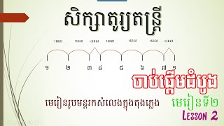 សិក្សាទ្រឹស្តីអក្សរភ្លេង ចាប់ផ្តើមដំបូង [មេរៀនទី២]  | Learn Music Notes for Beginners  Lesson 02