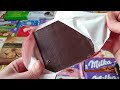 chocolate marzipan ritter sport unwrapping