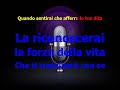 La forza della vita  - Con cori -  Paolo Vallesi -  Karaoke - Giannini