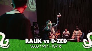 RALIK vs D-ZED | Mexican Beatbox Championship 2019 | Top 16