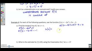 Section 4-6 Video 2- Local Linearity and Linearization