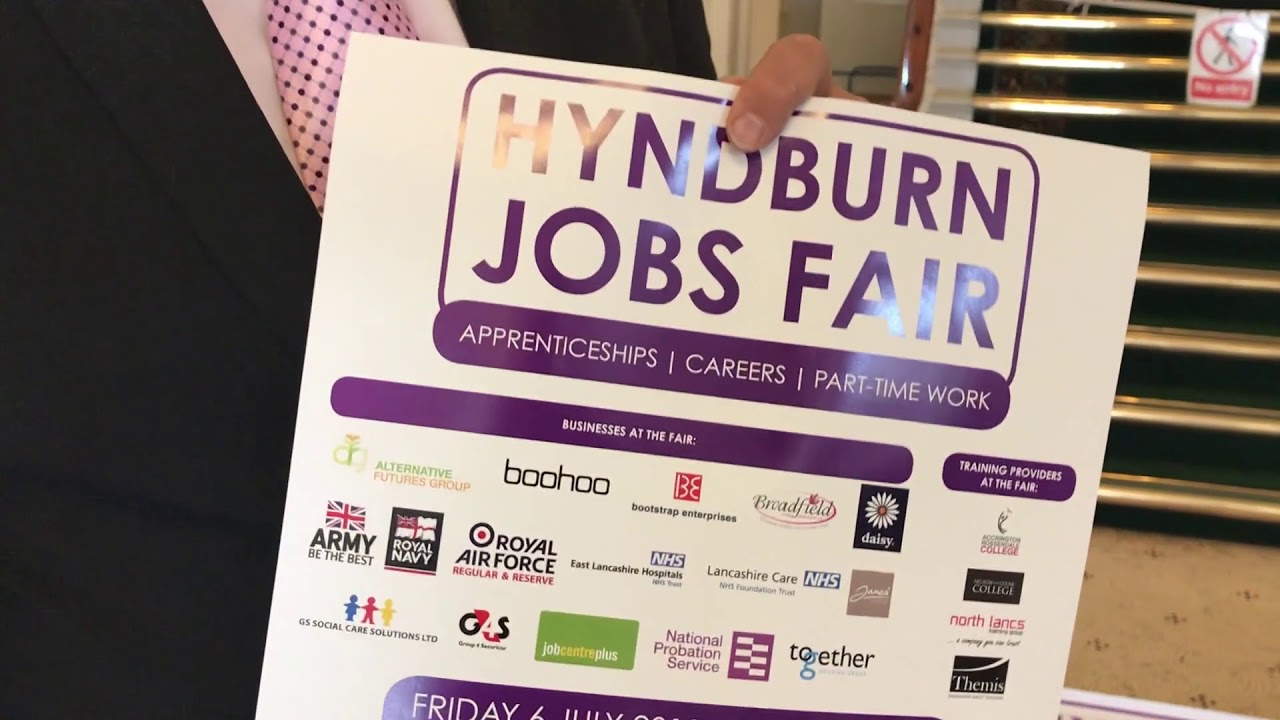 Hyndburn Jobs Fair - Graham Jones MP - YouTube