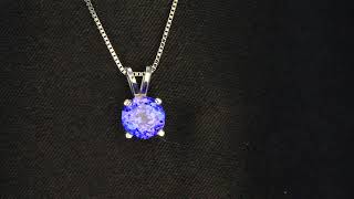 14kt. Tanzanite Pendant 6 Millimeter