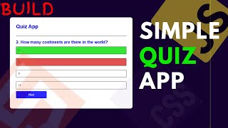 Build a Quiz App with HTML, CSS & JavaScript | Beginner JavaScript Project Tutorial