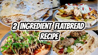 2 INGREDIENT FLATBREAD RECIPE ~ Easy \u0026 Cheap to make