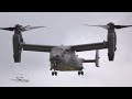 amazing sound of the bell boeing cv 22b osprey us air force usaf arrival at raf fairford