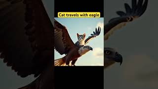 cat travels with eagle #cat #catlover #cute #cutecat #eagle #eaglegaming