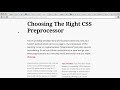 CSS Foundations : Enhancing Typography