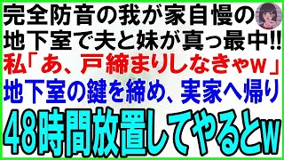 【スカッとする話】夫と妹の不倫を知った私の決断…地下室に閉じ込めた結果【修羅場】