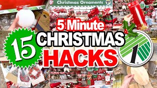 🎄Holiday Magic in Minutes! ✨15 Dollar Tree Christmas HACKS & DIYs!